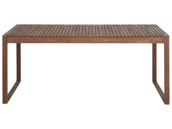 Spisebord Mørkt Spisebord Akasietre 180 x 90 cm Rektangulær Topp Rustikk Stil
