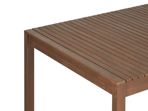 Spisebord Mørkt Spisebord Akasietre 180 x 90 cm Rektangulær Topp Rustikk Stil