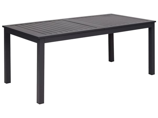 Uttrekkbart hagebord Mørkegrå Aluminium 180/240 x 90 cm Moderne stil Spisebord Utendørs Hagemøbler