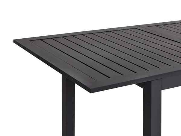 Uttrekkbart hagebord Mørkegrå Aluminium 180/240 x 90 cm Moderne stil Spisebord Utendørs Hagemøbler