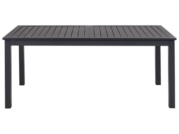 Trädgårdsbord Förlängningsbart Mörkgrå aluminium 180/240 x 90 cm Utemöbler Trädgård Uteplats