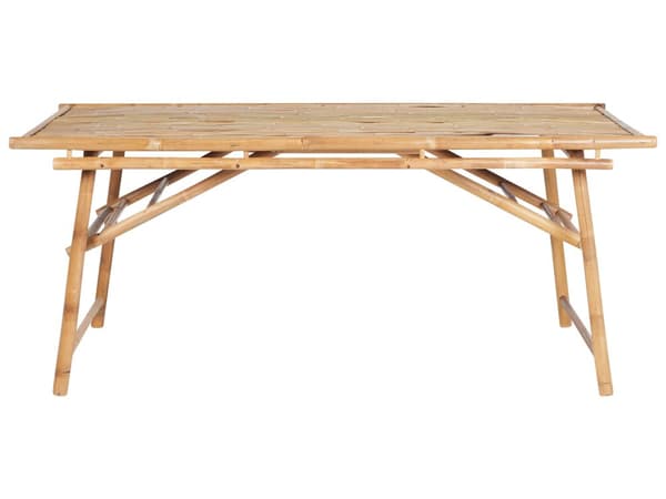 Hagebord Lyst tre Bambus 180 x 90 cm 4 personer Bohemsk stil Spisebord Utendørs