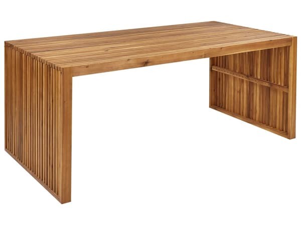Hagebord Lyst akasietre 180 x 90 cm 6 personer Moderne design Spisebord Hagemøbler Utendørs