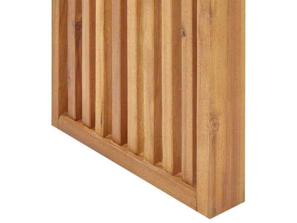 Havebord lys akacie 150 x 35 x 60 cm til fire smalle multifunktionelle moderne rustikke stil