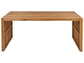Miniatyrbillede 5 af 8: Have-spisebord i lyst akacietræ 180 x 90 cm 6-personers moderne rustikt udendørs