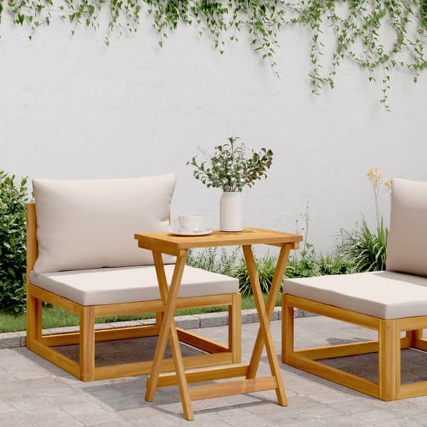 vidaXL Sammenleggbart hagebord 50x36x60 cm heltre akasie