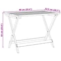 Miniatyrbilde 9 av 10: vidaXL Sammenleggbart hagebord 90x52,5x65 cm heltre akasie
