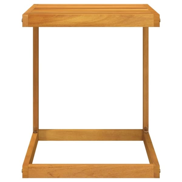 vidaXL C-formet bord 42x40x50 cm massivt akacietræ