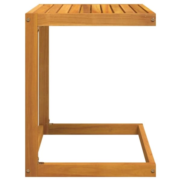 vidaXL C-formet bord 42x40x50 cm massivt akacietræ