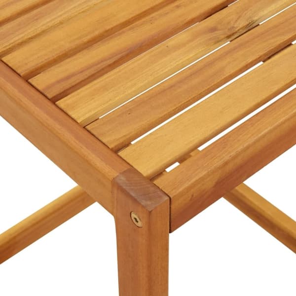 vidaXL C-formet bord 42x40x50 cm massivt akacietræ