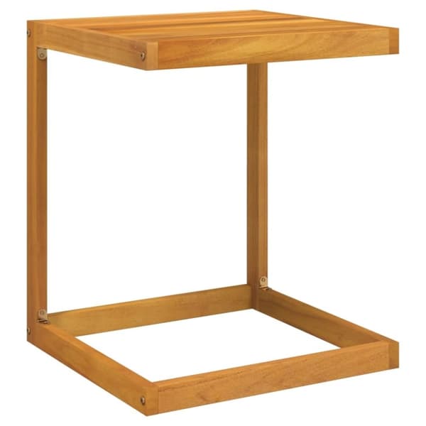 vidaXL C-formet bord 42x40x50 cm massivt akacietræ