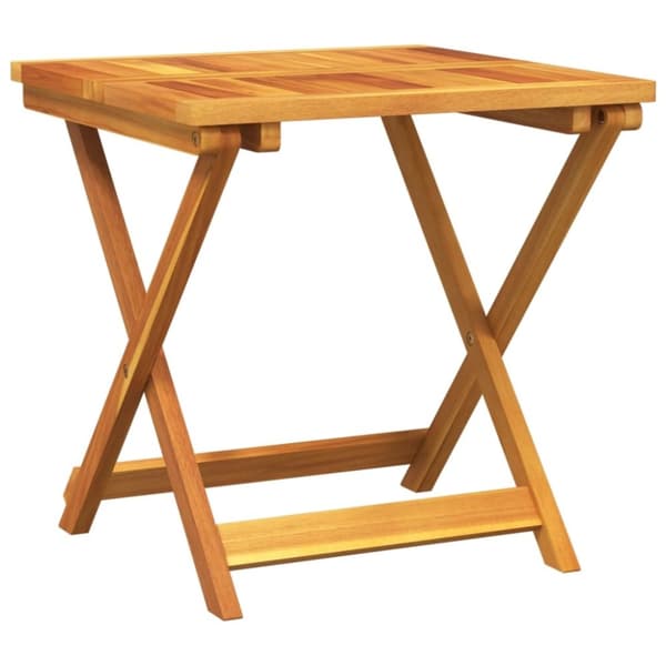 vidaXL Sammenleggbart hagebord 50x50x50 cm heltre akasie