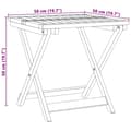 Miniatyrbillede 9 af 10: vidaXL foldbart havebord 50x50x50 cm massivt akacietræ