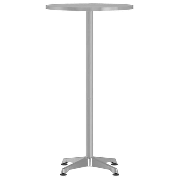 vidaXL Barbord för trädgården höjdjusterbar Ø59,5x70/114,5cm aluminium