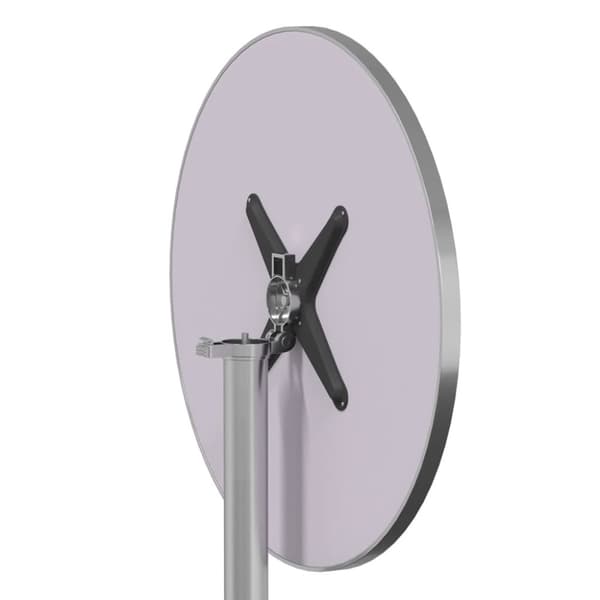 vidaXL Barbord för trädgården höjdjusterbar Ø59,5x70/114,5cm aluminium