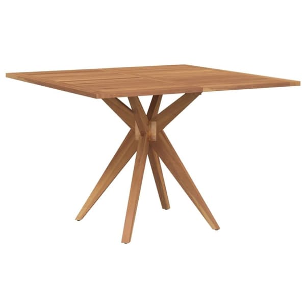 vidaXL Trädgårdsbord kvadratiskt 110x110x75 cm massivt akaciaträ
