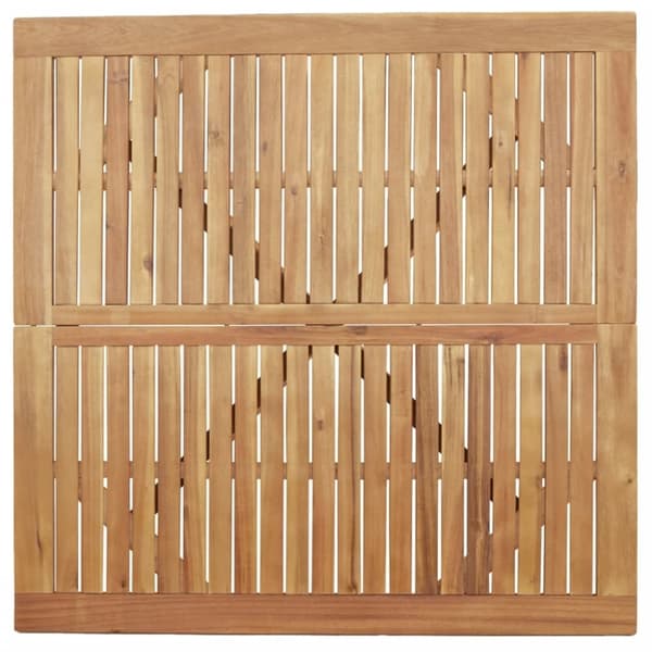 vidaXL Trädgårdsbord kvadratiskt 110x110x75 cm massivt akaciaträ
