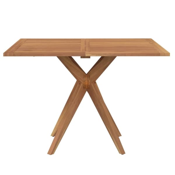 vidaXL Puutarhapöytä neliö 110x110x75 cm täysi akasiapuu