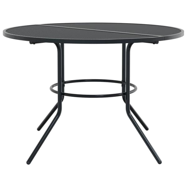 vidaXL Terrassebord rundt antrasitt Ø110x72,5 cm pulverlakkert stål