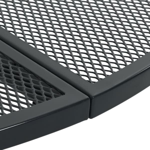 vidaXL Terrassebord rundt antrasitt Ø110x72,5 cm pulverlakkert stål