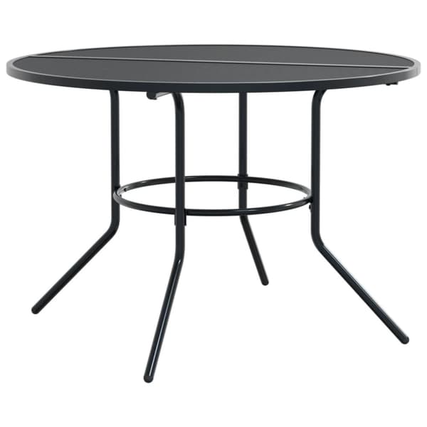 vidaXL Terrassebord rundt antrasitt Ø110x72,5 cm pulverlakkert stål