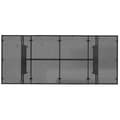 Miniatyrbilde 6 av 11: vidaXL Hagebord med glassplate svart 190x80x75 cm polyrotting