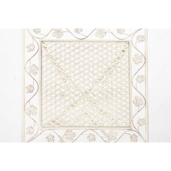 Trädgårdsbord - CLP - Asina - Smedjat Järn - 60 x 60 cm - Utomhus - Antik Kräm