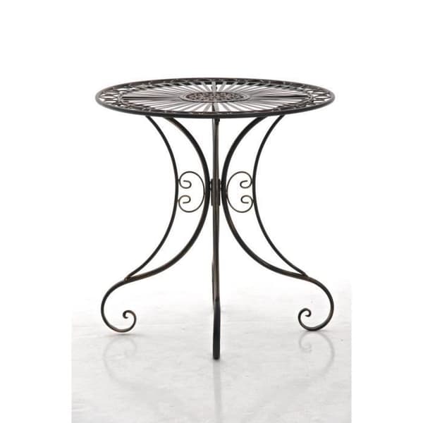 Trädgårdsbord - CLP - HARI - Smidesjärn - Ø 70 cm - 6 färger tillgängliga