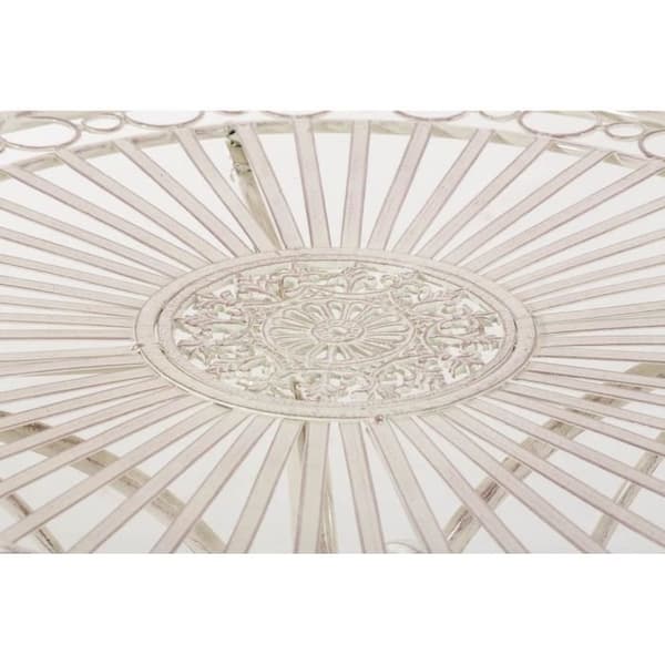 CLP Graceful HARI trädgårdsbord i smide, nostalgisk stil, diameter Ø 70 cm, 6 färger att välja mellan73 cm - antik kräm...