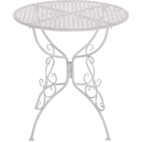 Trädgårdsbord - CLP - AMANDA - Ø 70 cm - 6 färger - Smide - Utomhus