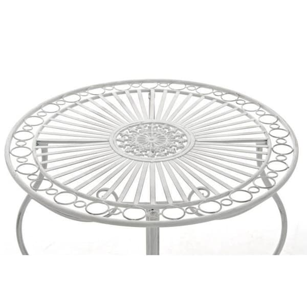 CLP Trädgårdsbord INDRA runt smide, handgjort i nostalgisk stil, diameter Ø 70 cm, 6 färger att välja mellan72 ...