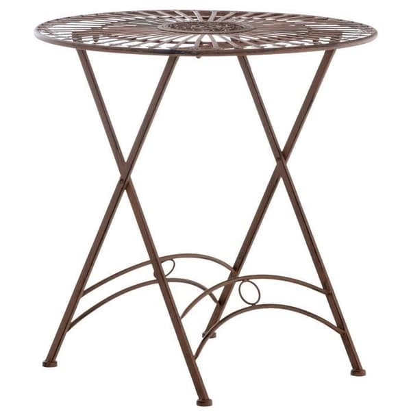 Tegal Iron Outdoor Bord - CLP - Runt - Brun - 4 personer - Design