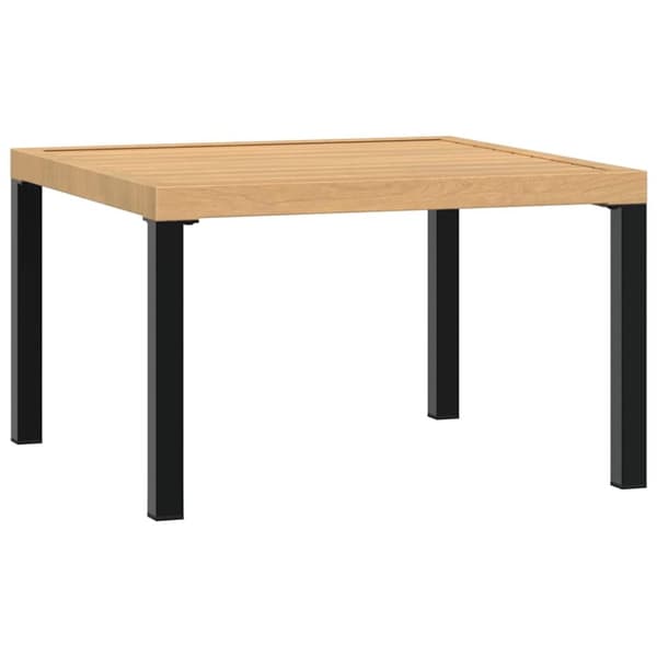 vidaXL havebord 65x65x40 cm aluminium sort