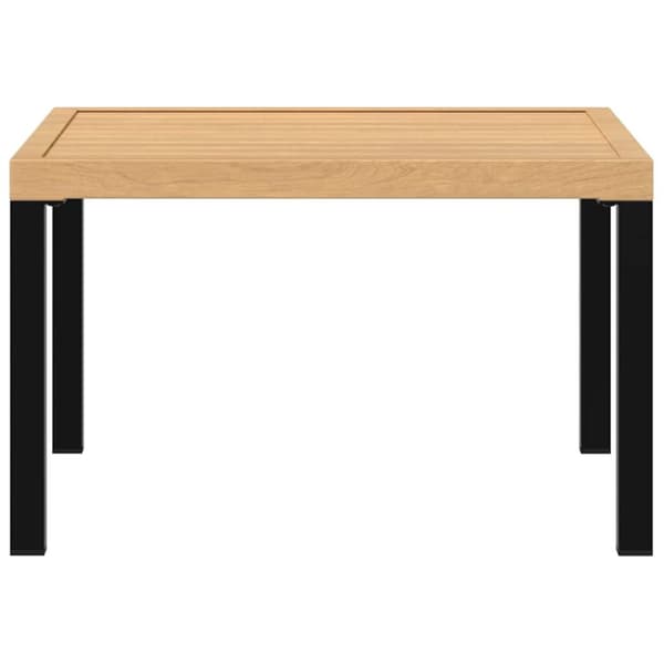 vidaXL havebord 65x65x40 cm aluminium sort
