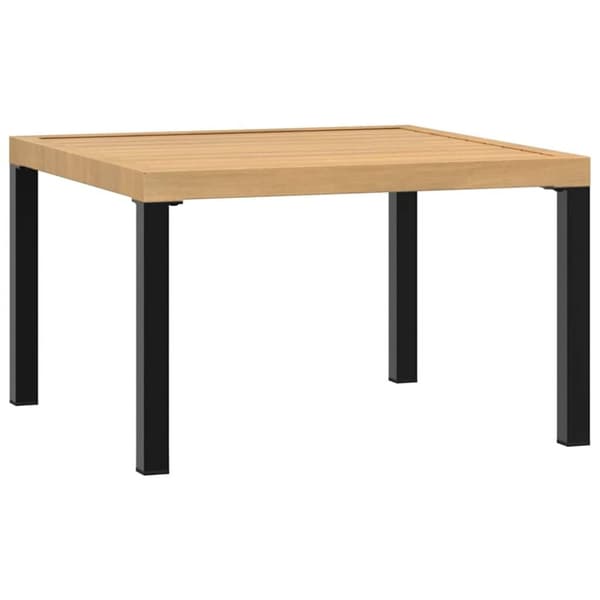 vidaXL havebord 65x65x40 cm aluminium sort