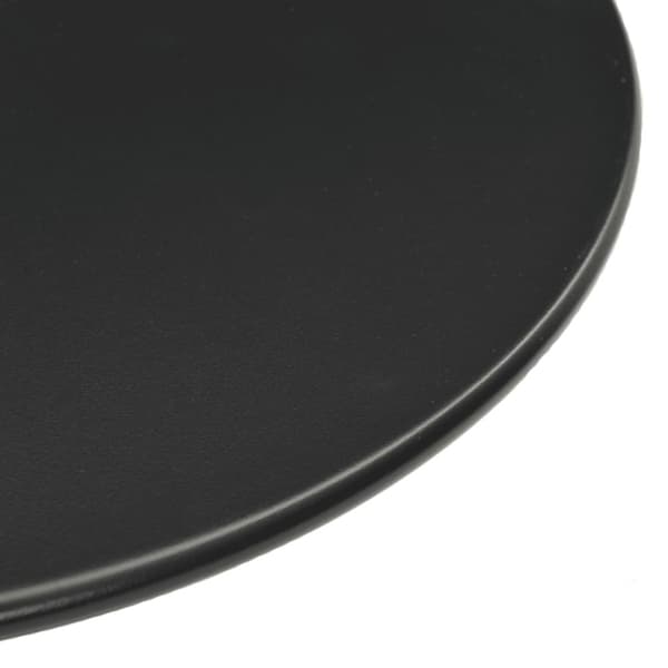 vidaXL havebord Ø60x105 cm rundt stål sort