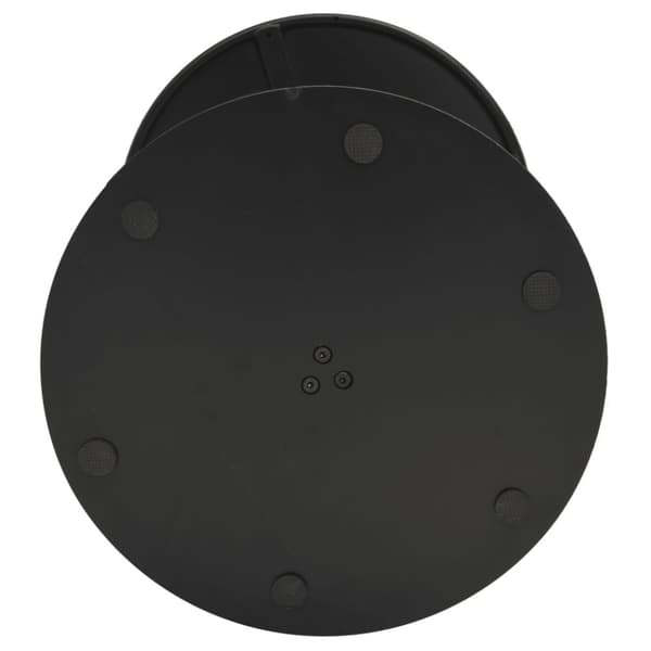 vidaXL havebord Ø60x105 cm rundt stål sort
