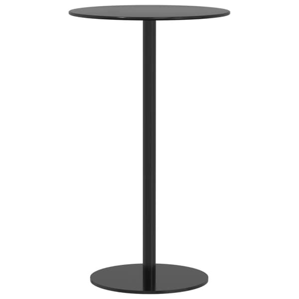 vidaXL Hagebord rundt svart Ø60x105 cm stål