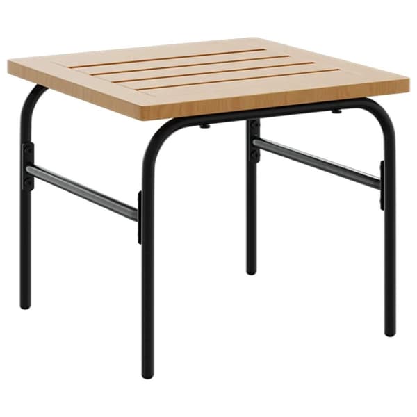 vidaXL Trädgårdsbord 2 st brunt och svart stål