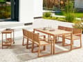 Miniatyrbilde 2 av 7: Spisebord Hage Sertifisert Akasietre 180 x 90 cm Rektangulær topp Rustikk stil