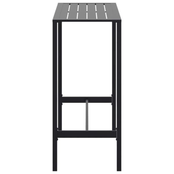 vidaXL barbord 100x50x110 cm pulverlakeret stål sort