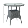 Pikkukuva 2 / 2: Puutarhapöytä WICKER 78xK75cm, ruskea