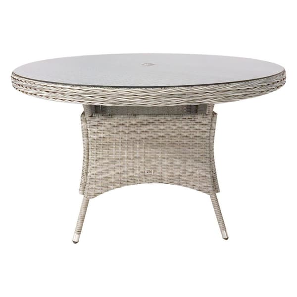 Puutarhapöytä ASCOT Ø121xK75cm, harmaa