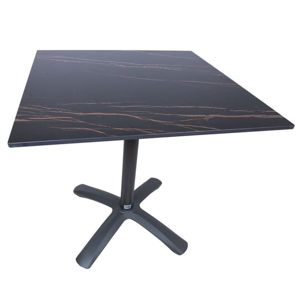 Puutarhapöytä BEIDA 70x70xK72cm, musta