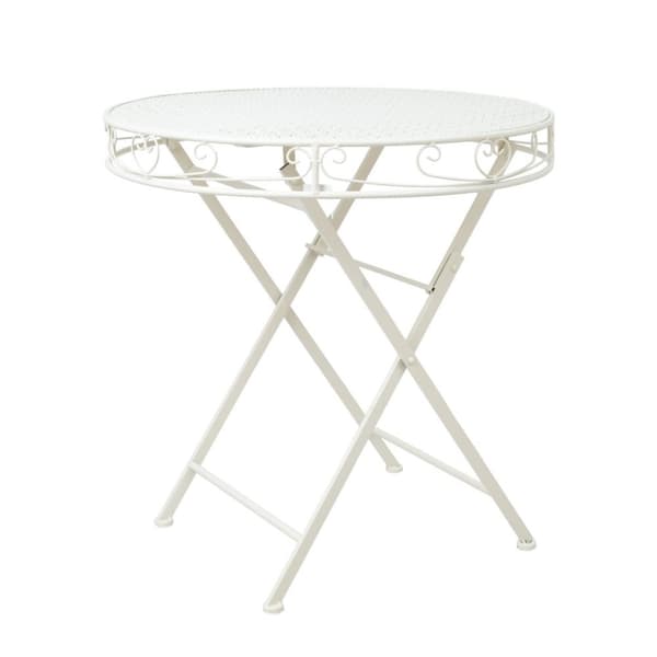 Puutarhapöytä SANDY 70xK73cm, valkoinen