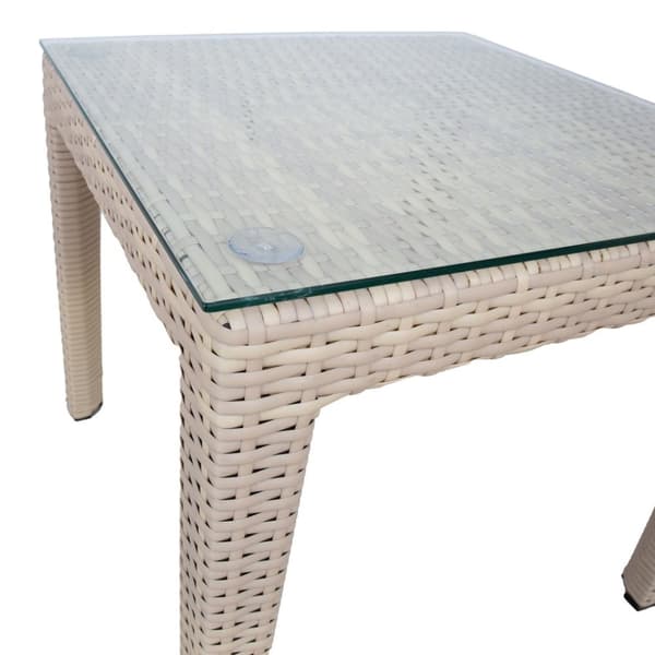 Puutarhapöytä WICKER 50x50xK45cm, beige