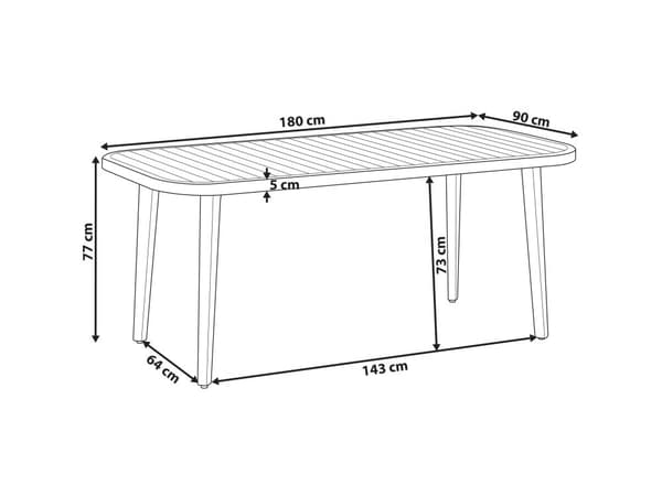 Puutarhapöytä vaalea sertifioitu akaasia puu 180 x 90 x 77 cm kuudelle hengelle ovaali rustiikkinen tyyli