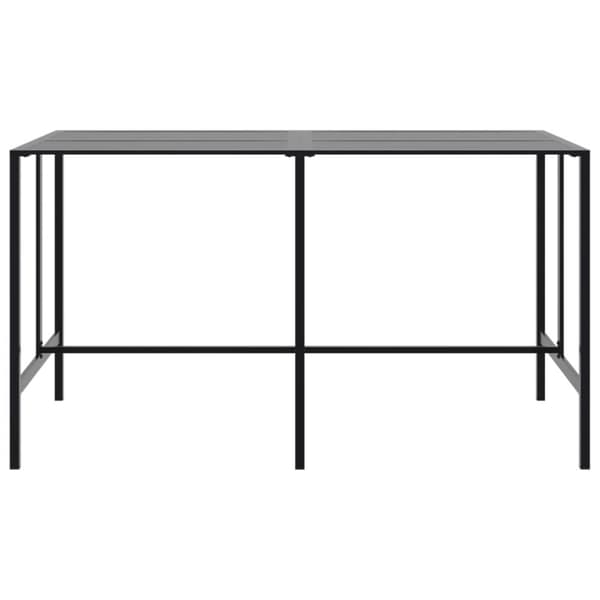 vidaXL barbord 200x100x110 cm pulverlakeret stål sort