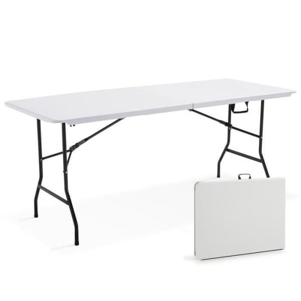 Fällbart picknickbord i harts - MOB EVENT PRO - 180 cm - Vit - Fällbart