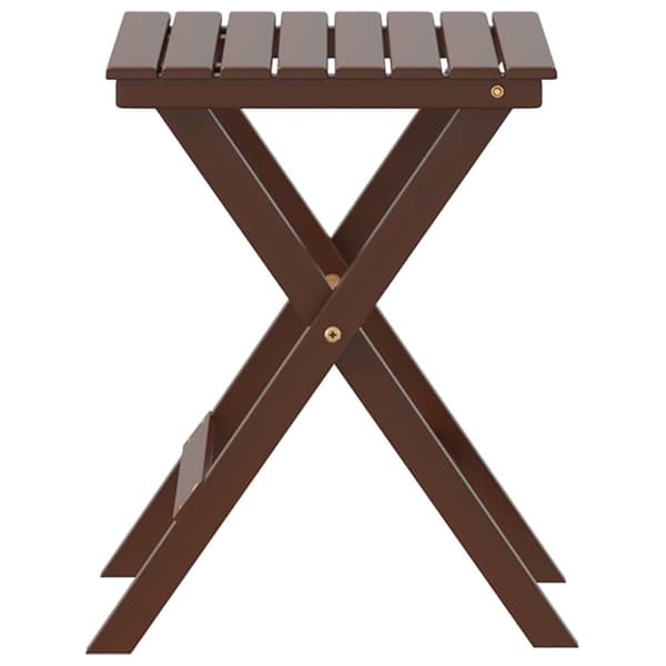 vidaXL sidebord foldbart massivt poppeltræ brun